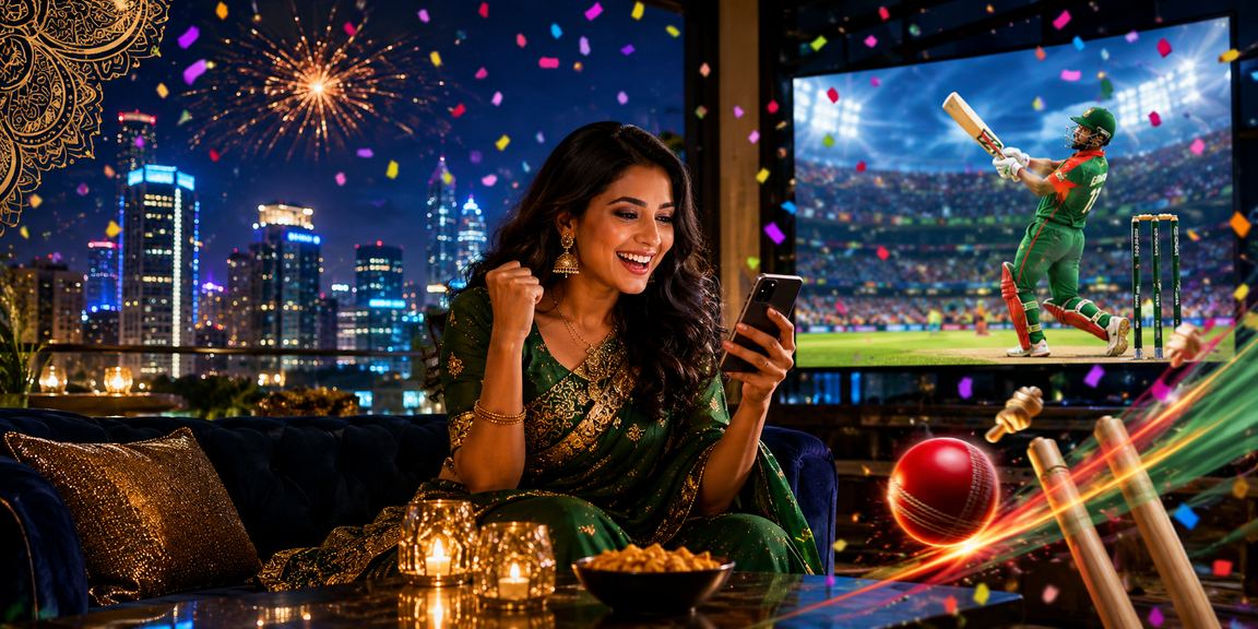 ঢাকায় একজন বাংলাদেশি ব্যবহারকারী মোবাইলে ক্রিকেট বেটিং সাহায্য কেন্দ্র দেখছেন