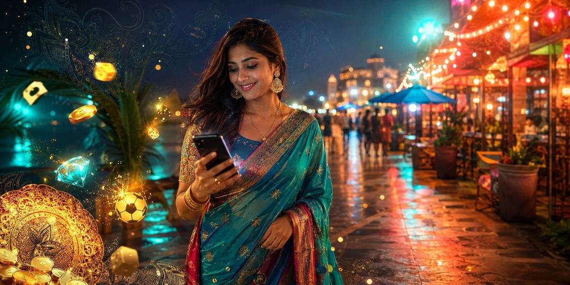 খুলনায় রাতের বাজারে মোবাইলে ক্যাসিনো গেম উপভোগ করছেন একজন ব্যবহারকারী
